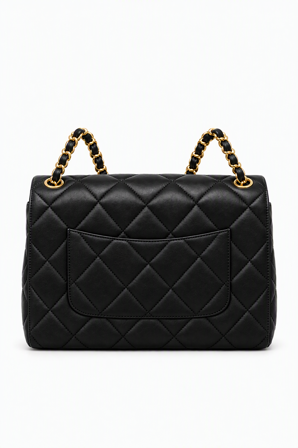 Black Quilted Chain Shoulder Bag