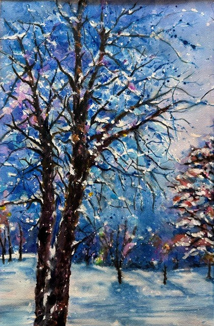 Snowy Night - Through My Window-Deb Lucia
