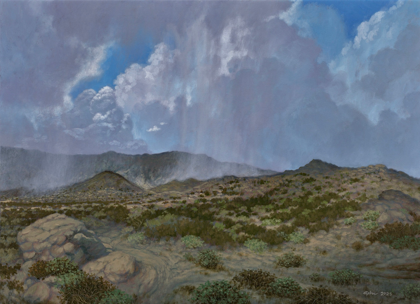 Giles - Summer Storms Over Mt San Jacinto