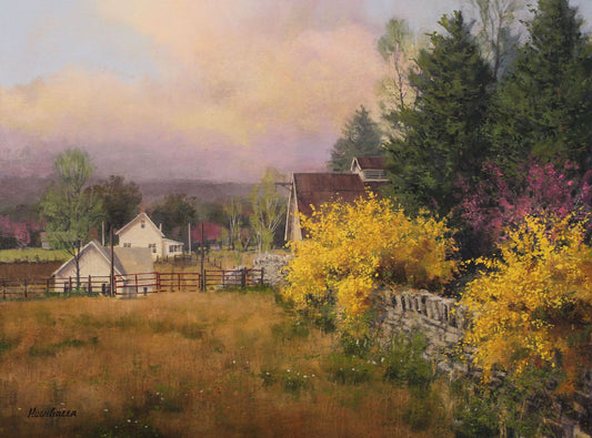 Forsythia and Red Bud - Hugh Greer