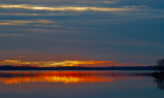 Hill - Late Autumn Sunset At Wichita Point