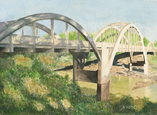Summertime at the Creamery Bridge on the Marais des Cygnes-Michael Hotze