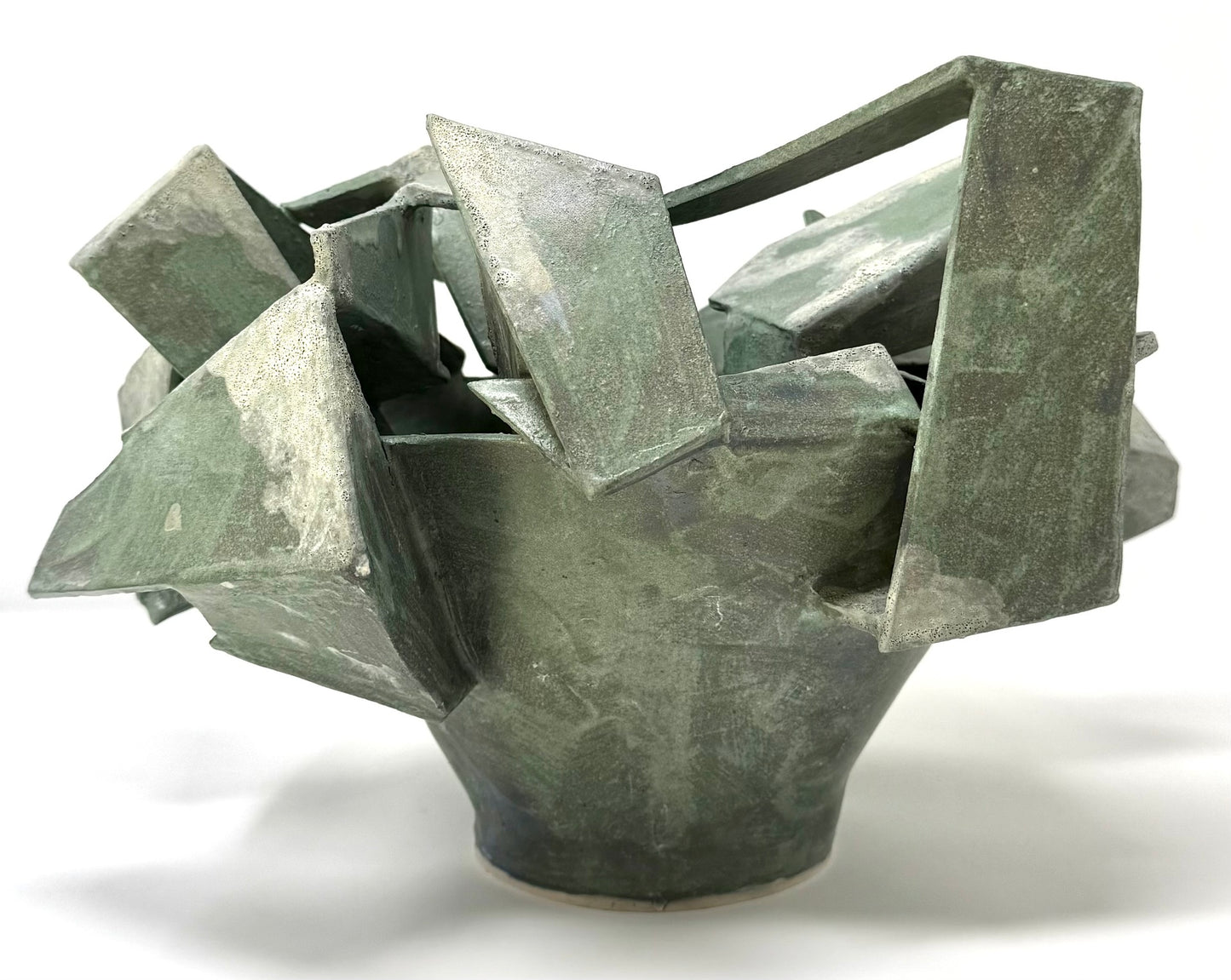 Hsieh - Architectural Vase in Green