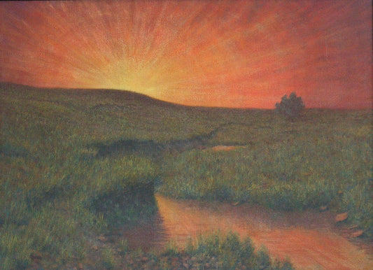 Sunset Reflection, Flint Hills - Randall Bennett
