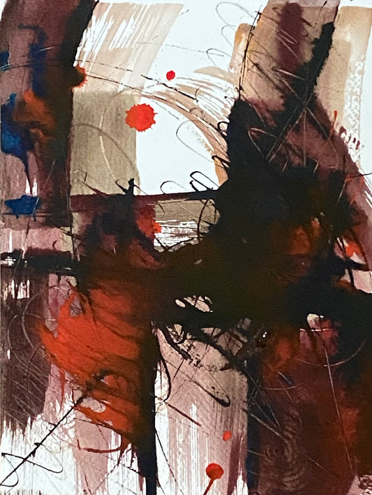 Orange Splatter 2-John James